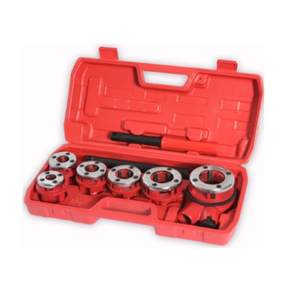 Ratchet pipe threading kit