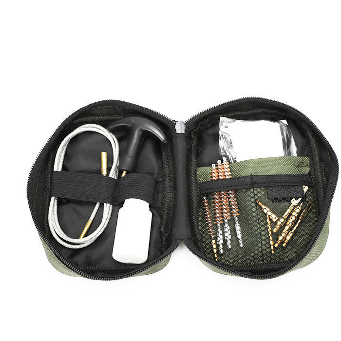 Universal Gun Cleaning Kit Set with Bronze Brass Bore Brush