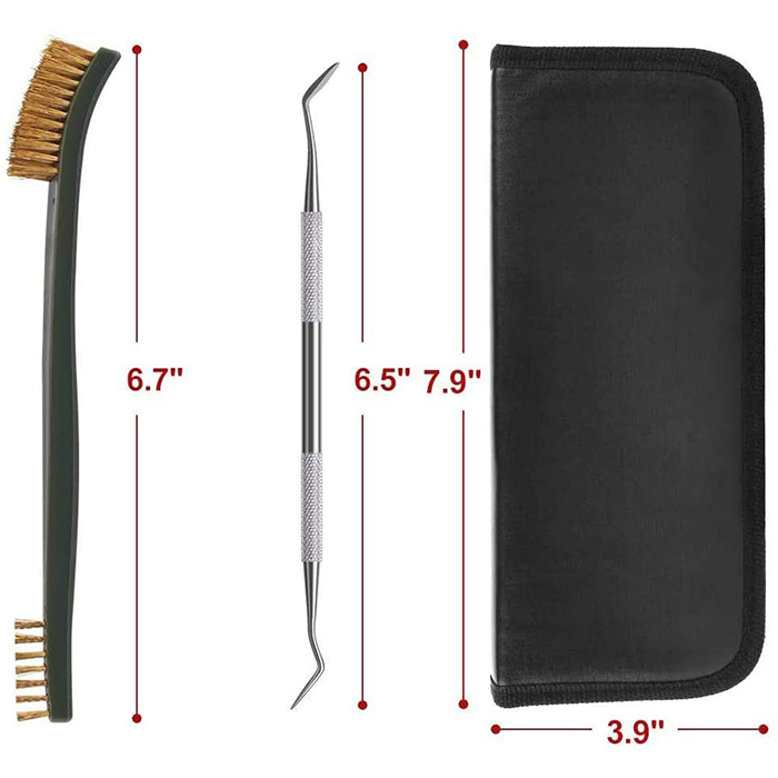 Gun Cleaning Brushes & Picks Kit Set