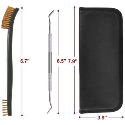 Gun Cleaning Brushes & Picks Kit Set