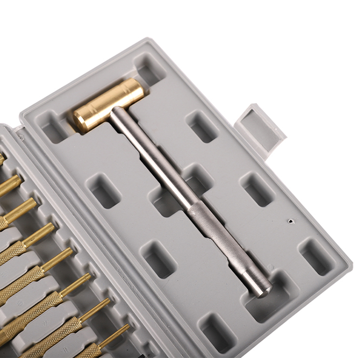 Brass Pin Punch and Hammer Set