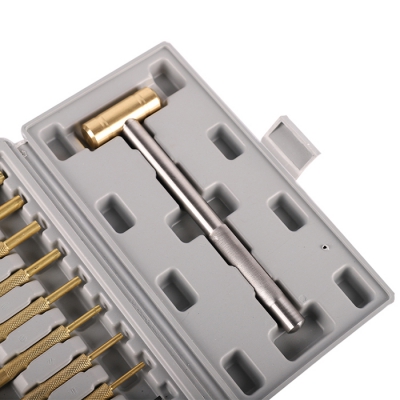 Brass Pin Punch and Hammer Set