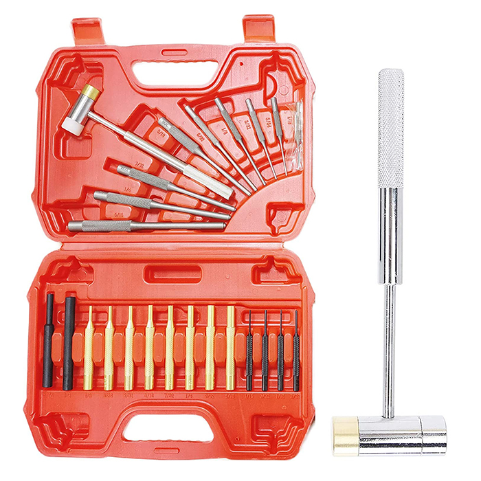 24 Piece Brass Fireman Punch Hammer Set