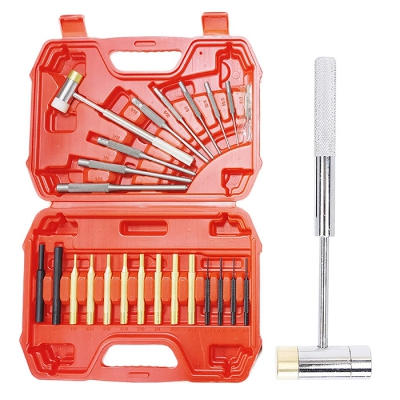 24 Piece Brass Fireman Punch Hammer Set