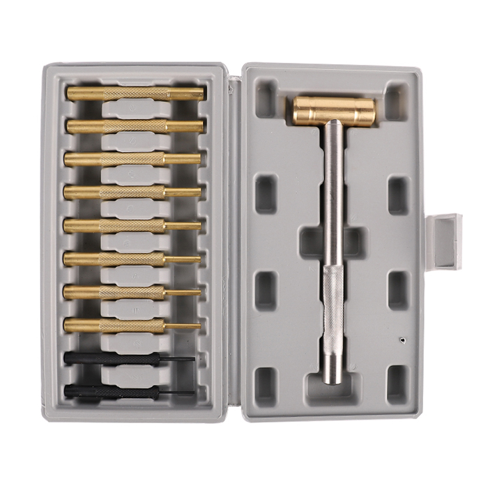 Brass Pin Punch and Hammer Set